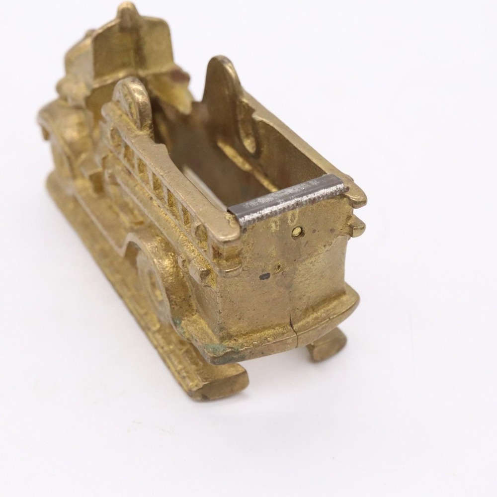 MSR Imports 4.5" Brass Firetruck Desk Stapler & Tape Dispenser Vintage 1993 - Picture 4 of 16